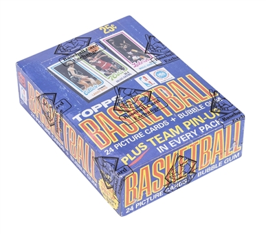 1980/81 Topps Basketball Unopened Wax Box (36 Packs) – Potential Larry Bird/Magic Johnson Rookie Cards! - BBCE